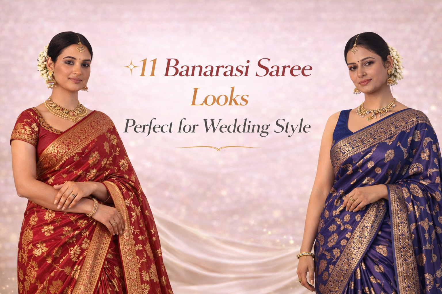 11 Banarasi Saree Looks Perfect for Wedding Style