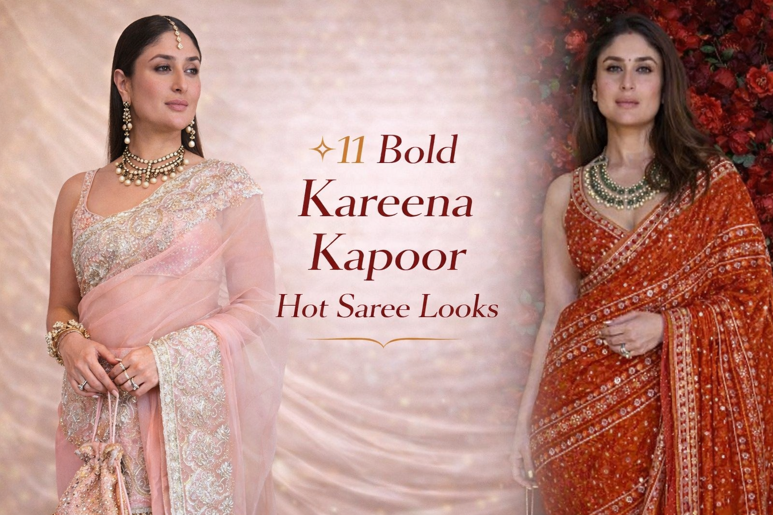 11 Bold Kareena Kapoor Hot Saree Looks