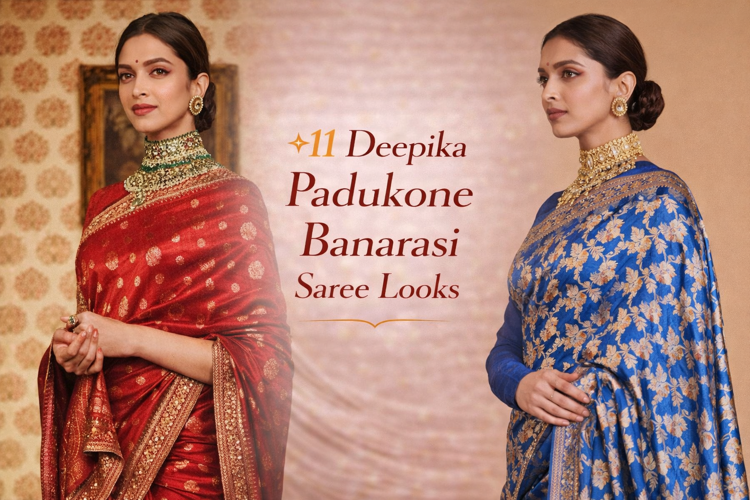 11 Deepika Padukone Banarasi Saree Looks