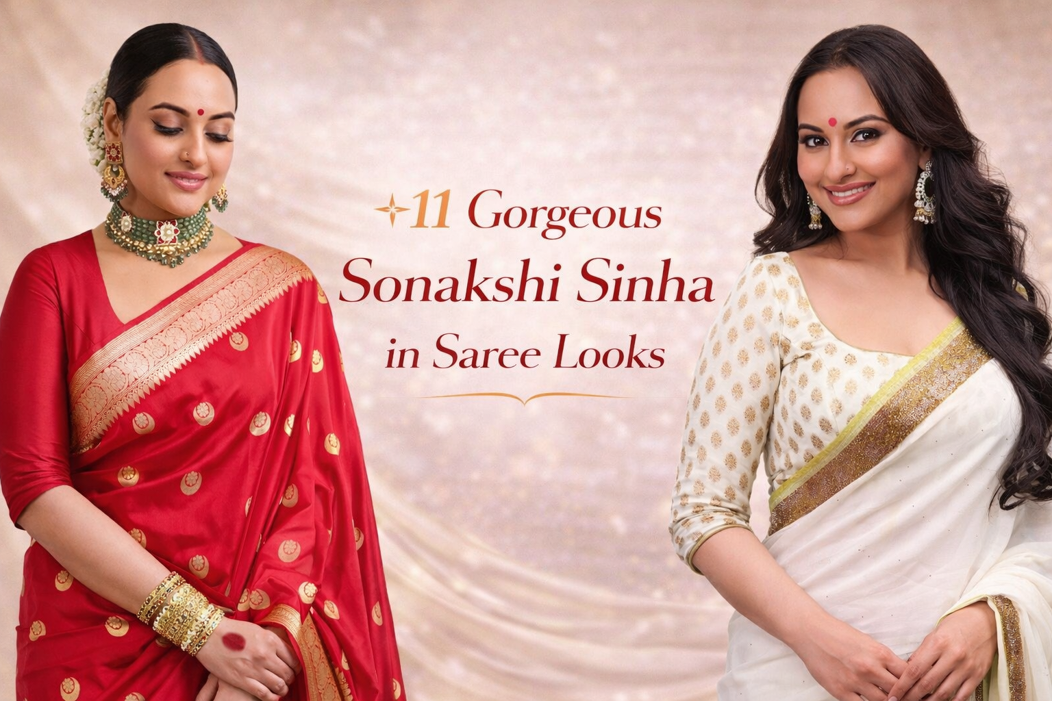 11 Gorgeous Sonakshi Sinha in Saree Looks