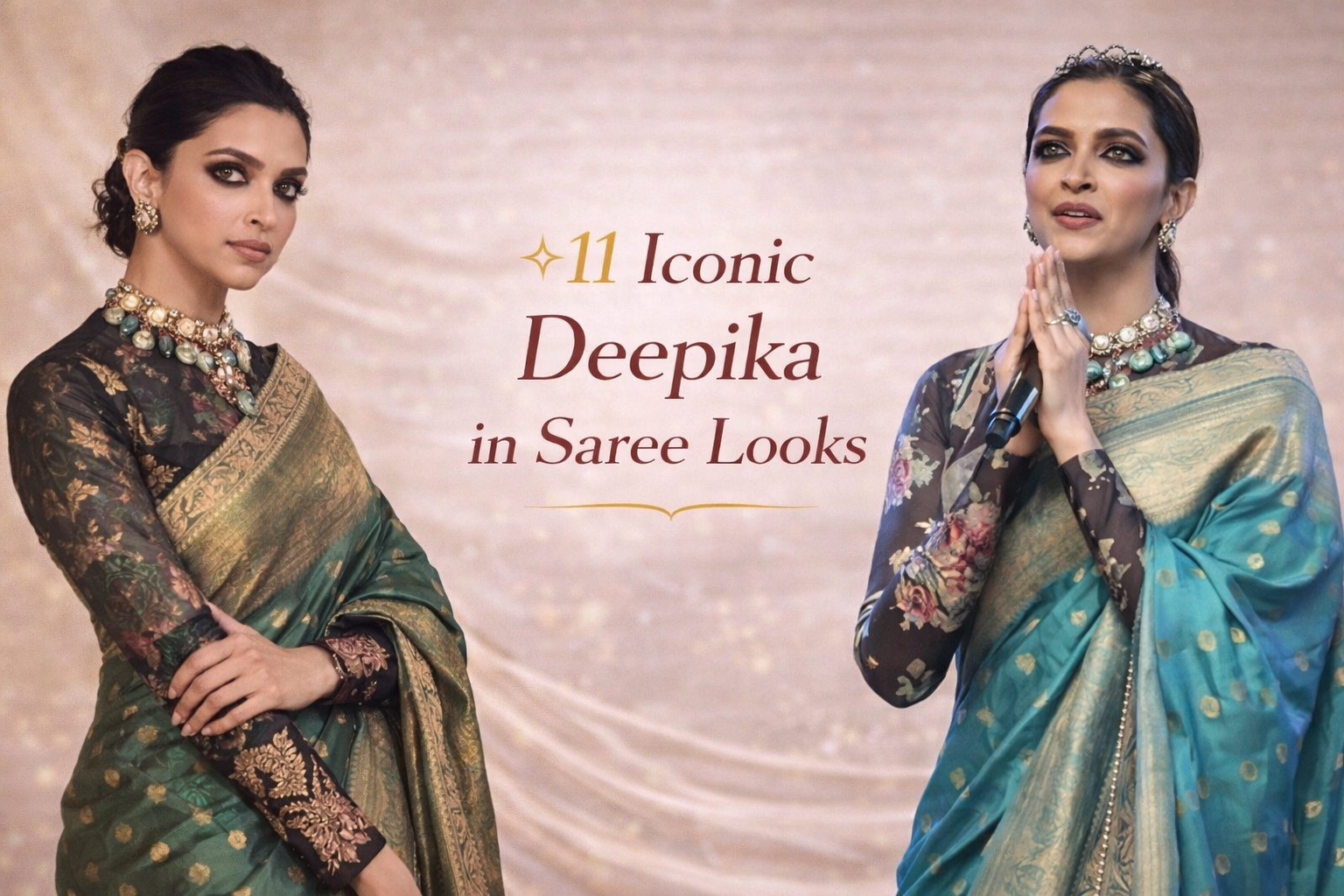 11 Iconic Deepika in Saree Looks