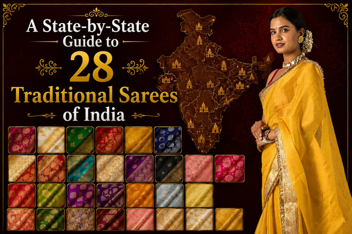 A State-by-State Guide to 28 Traditional Sarees of India