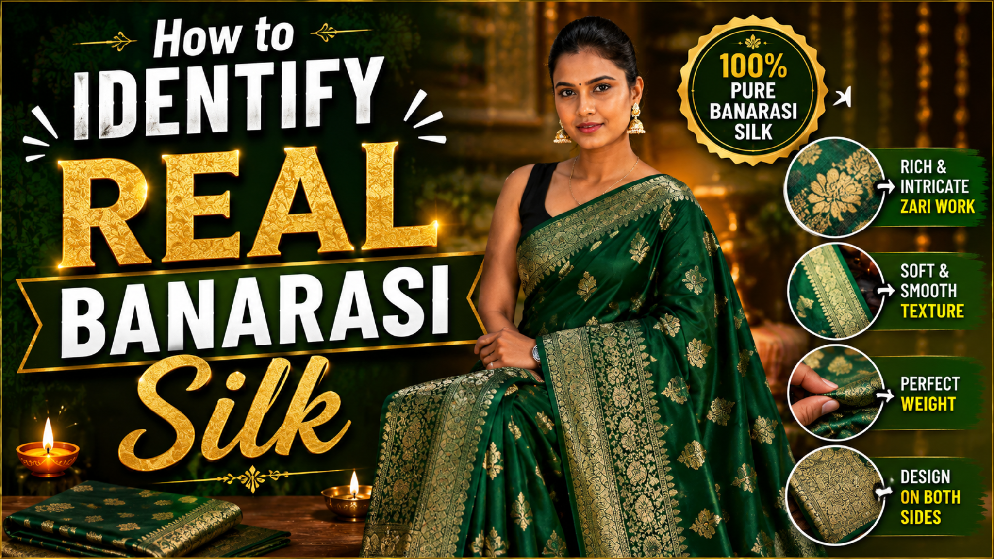 How to Identify Real Banarasi Silk — 5 Tests You Can Do at Home