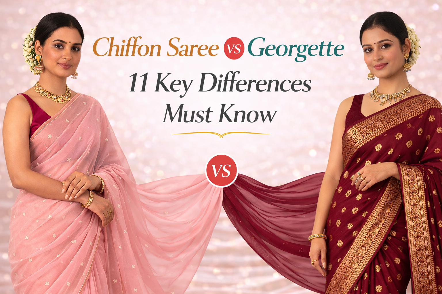 Chiffon Saree vs Georgette: 11 Key Differences You Must Know