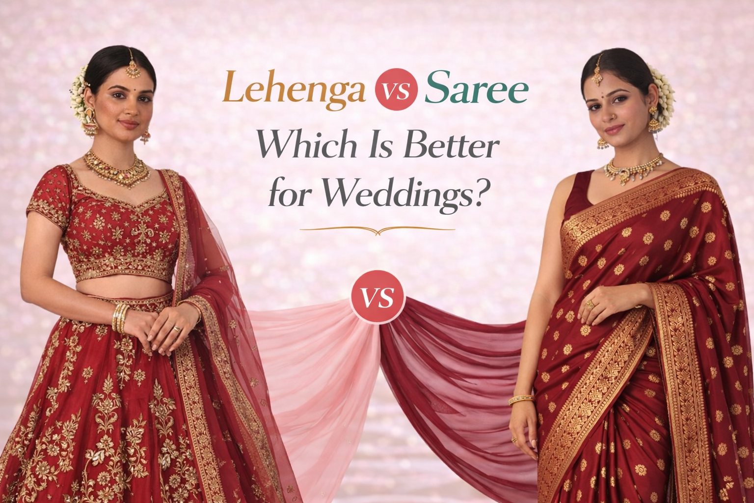 Lehenga vs Saree: Which Is Better for Weddings?