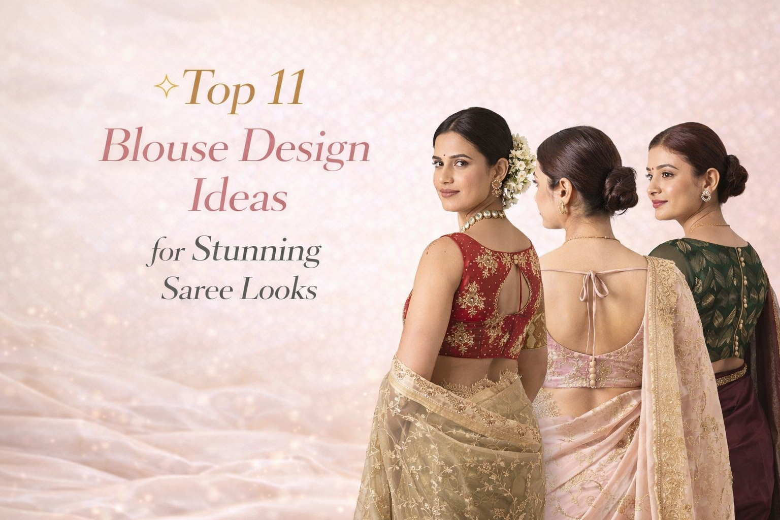 Top 11 Blouse Design Ideas for Stunning Saree Looks
