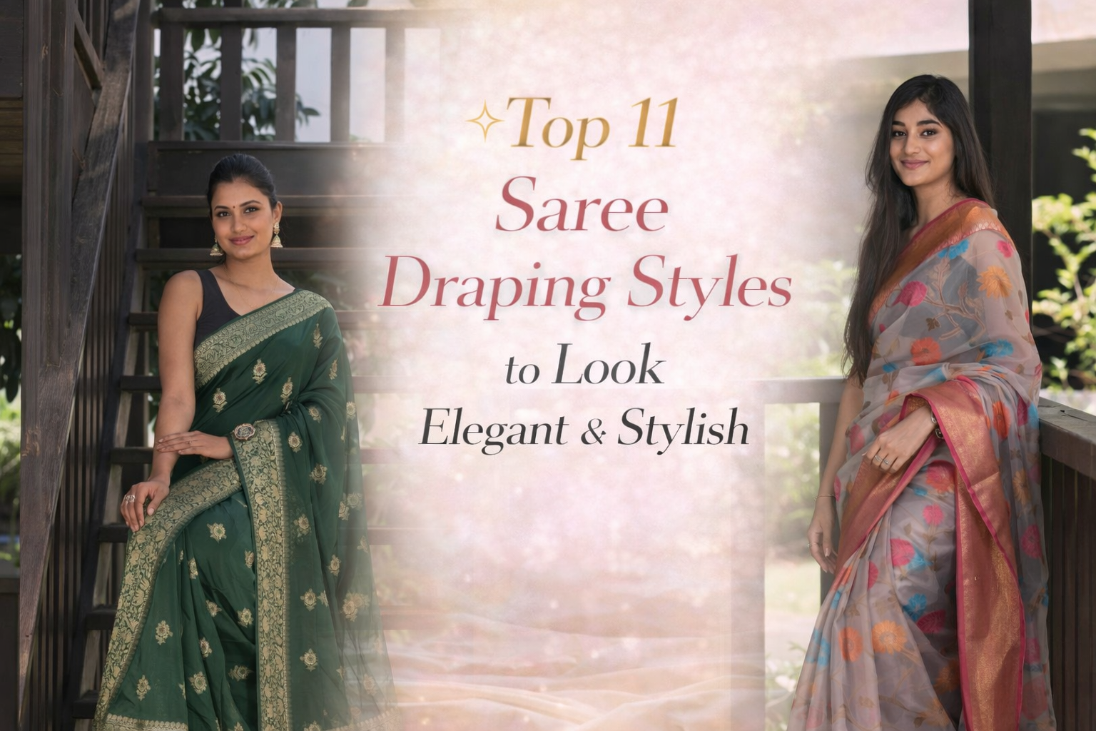 Top 11 Saree Draping Styles to Look Elegant & Stylish