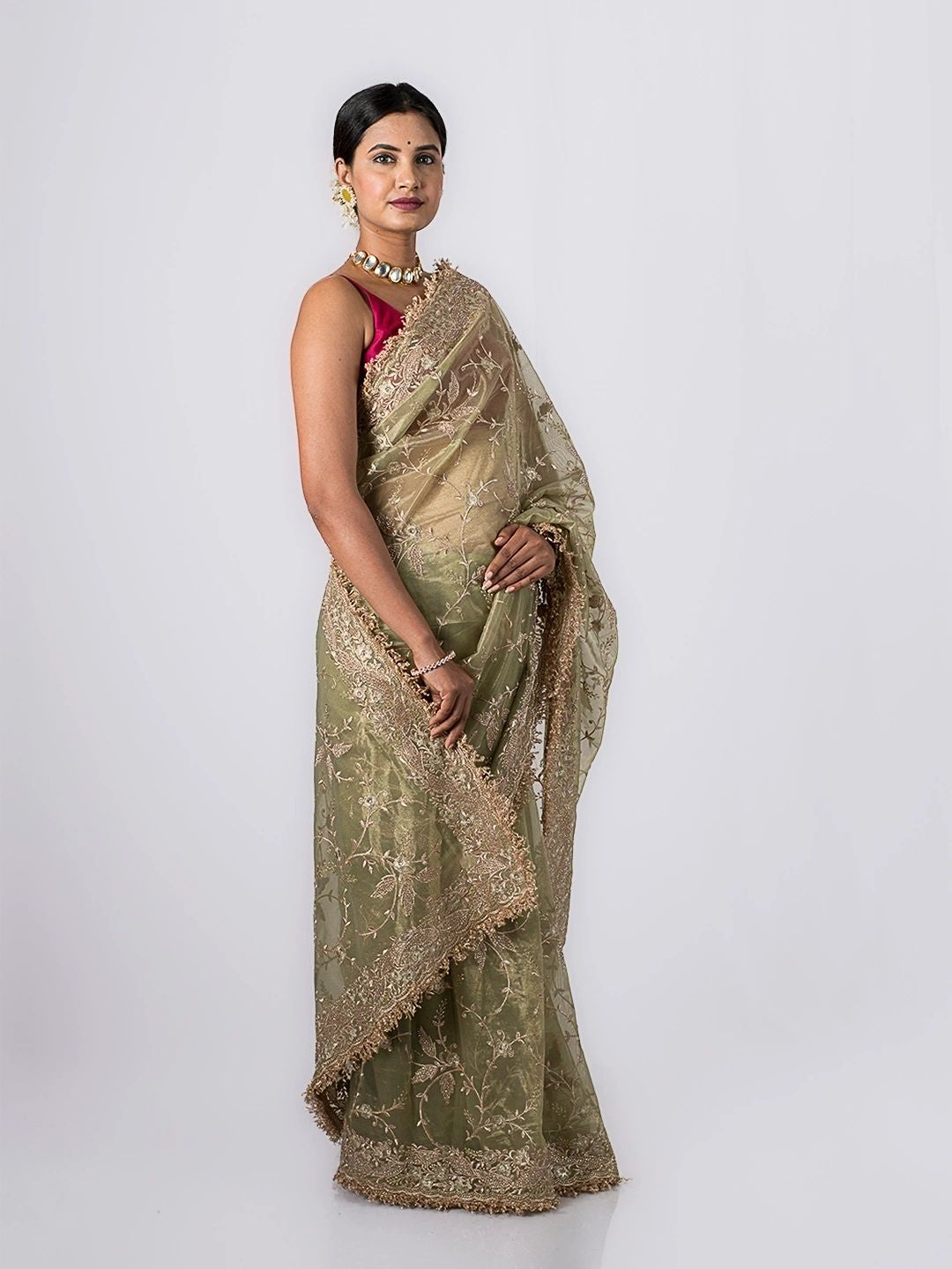 Harini Maharani Tissue Silk Saree