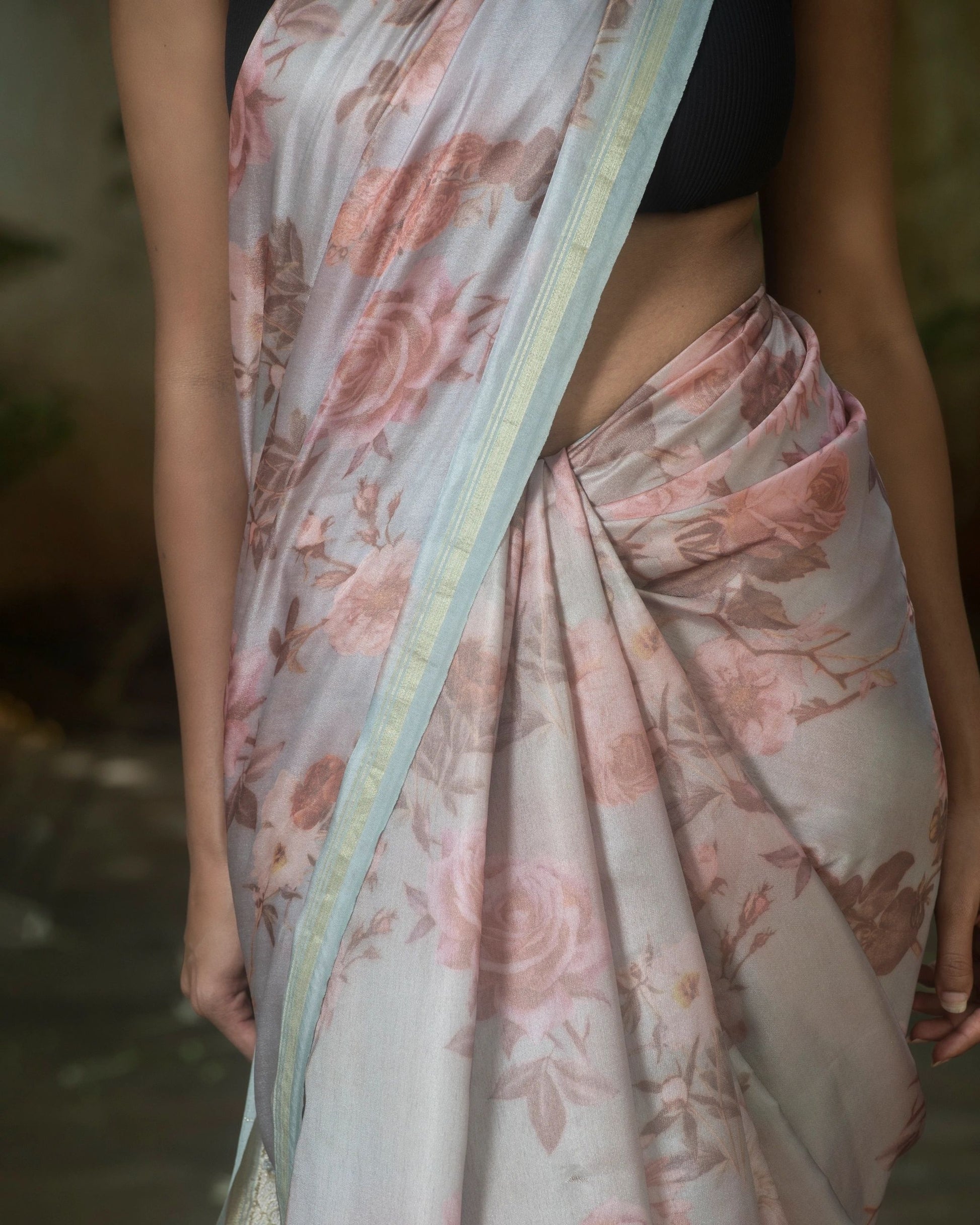 Unique Grey Floral