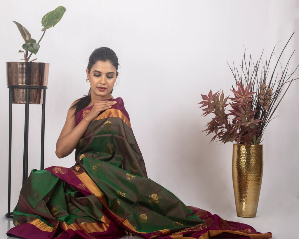 Mehndi Green and Purple