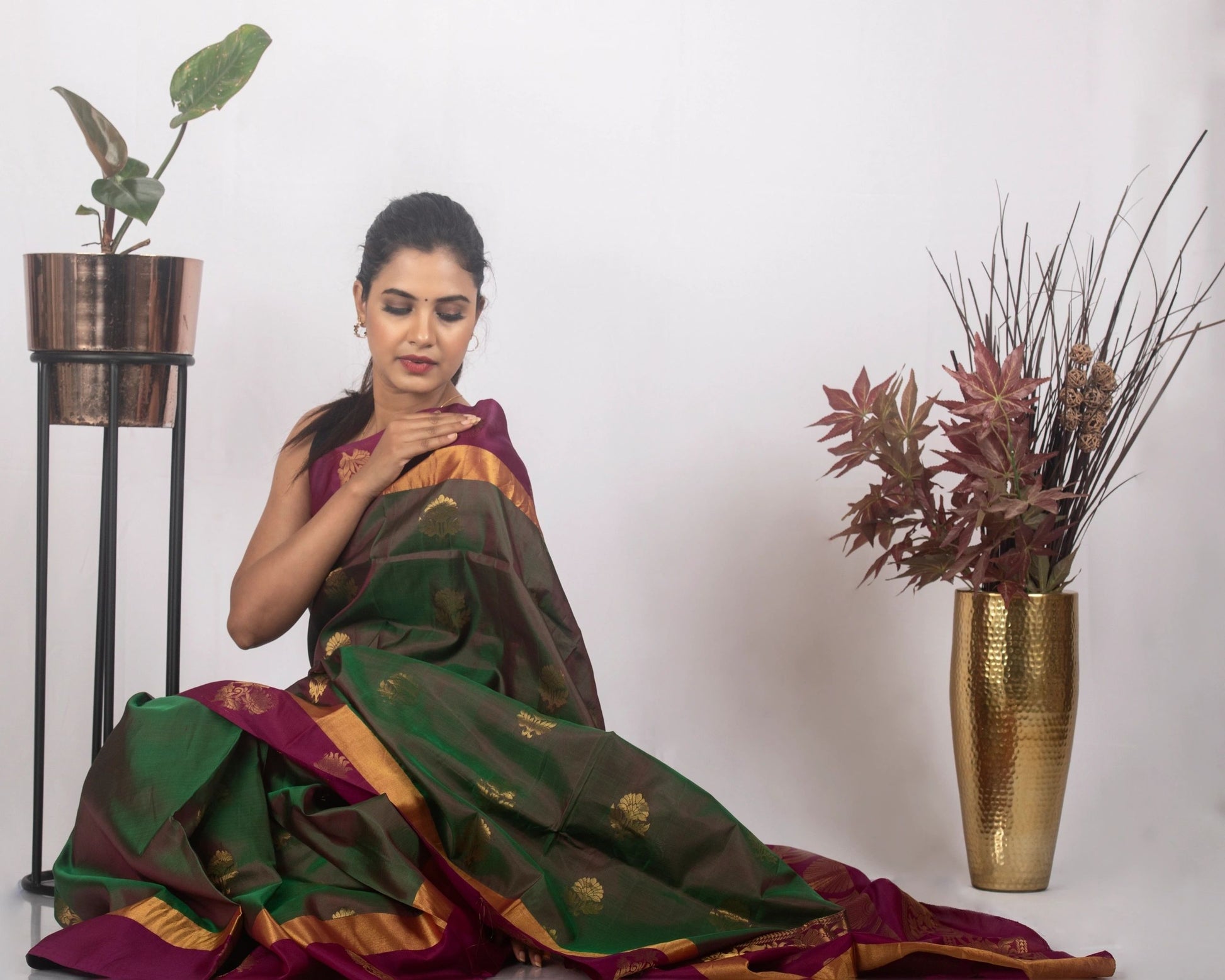 Mehndi Green and Purple