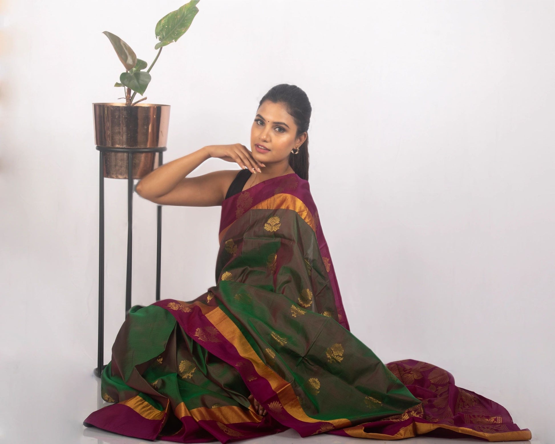 Mehndi Green and Purple