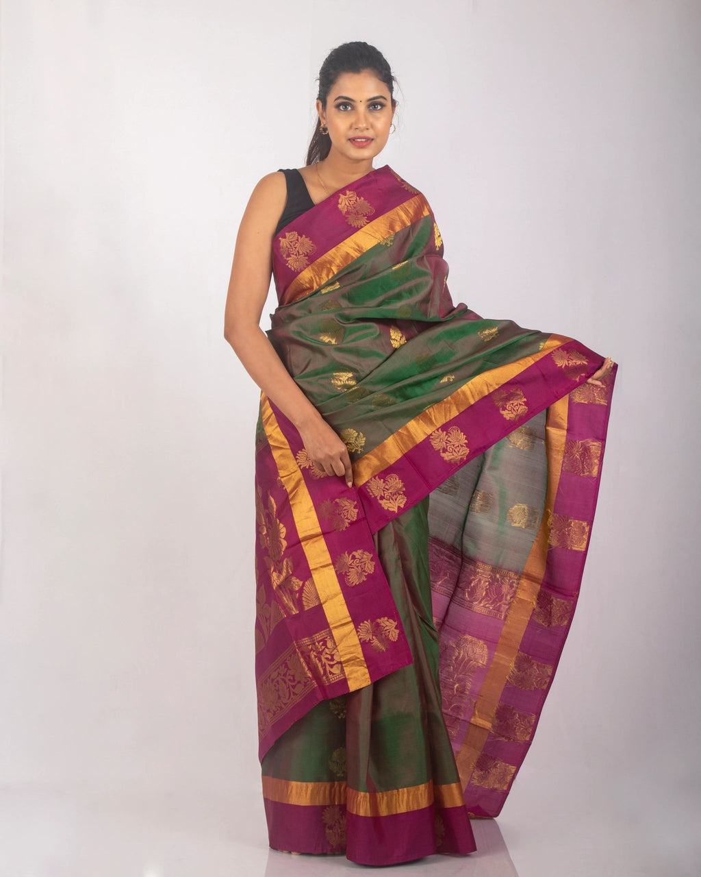 Mehndi Green and Purple