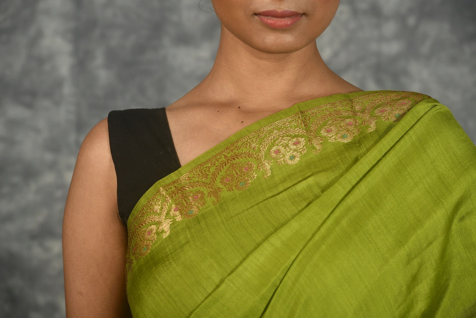Green Tussar Silk