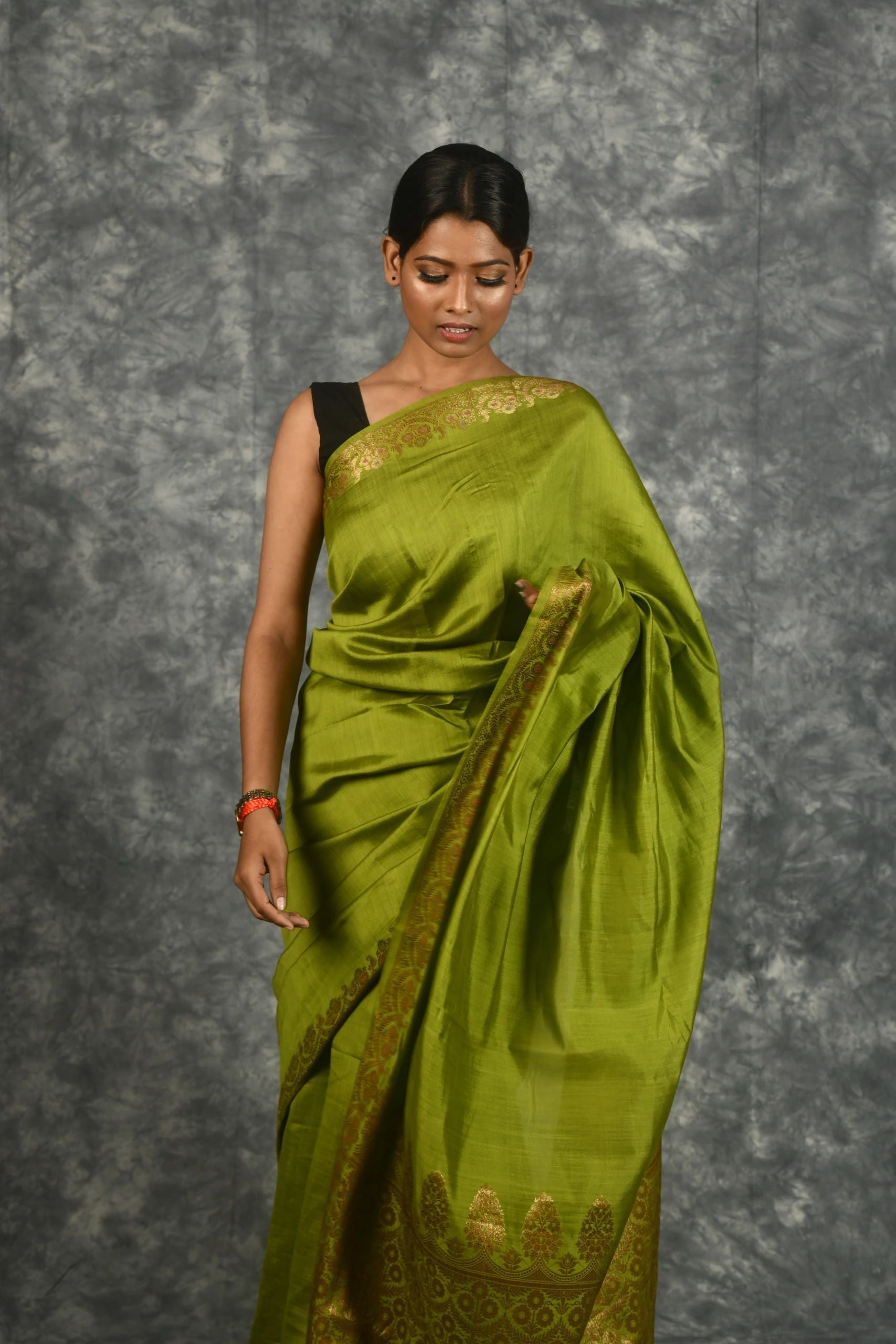 Green Tussar Silk