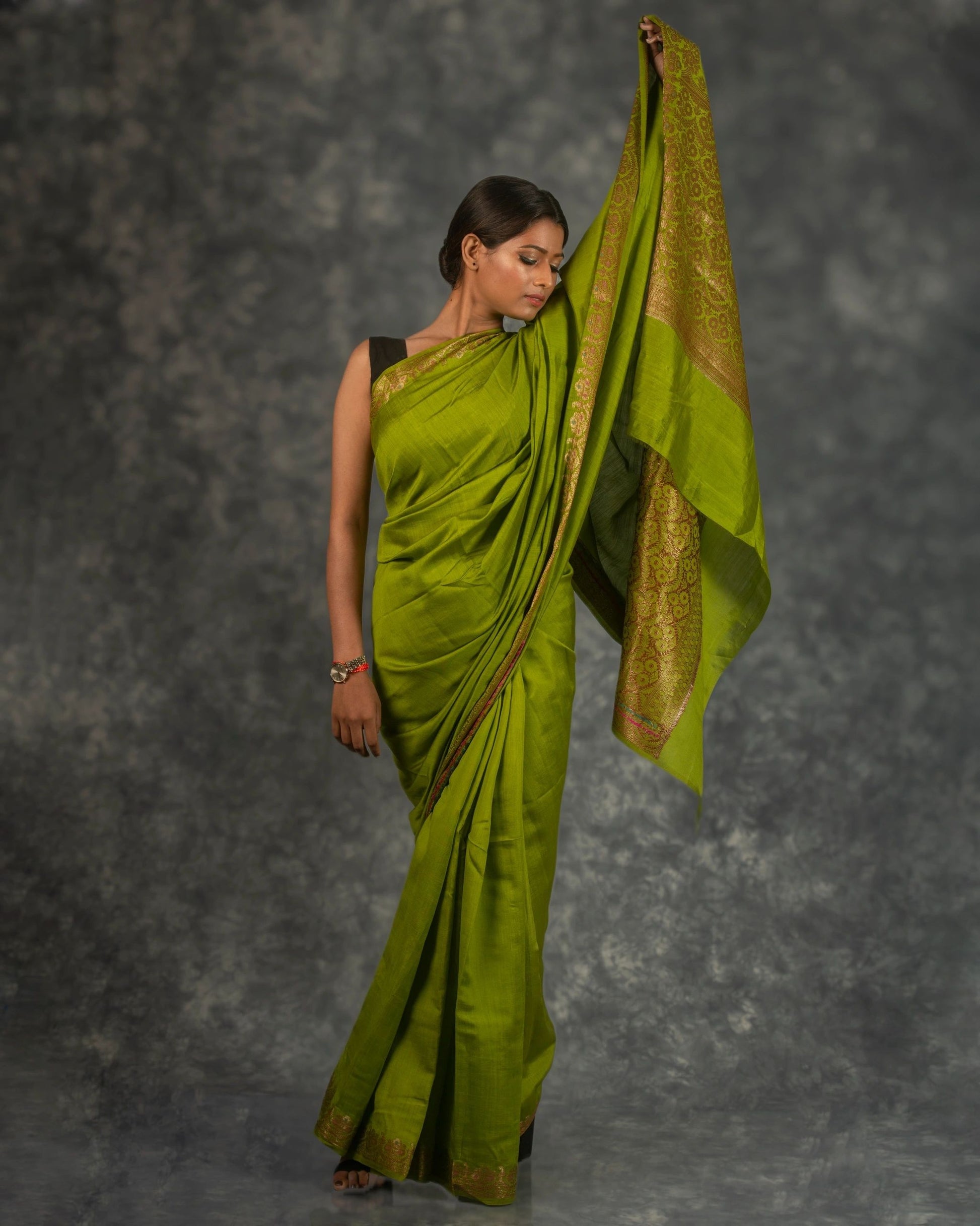 Green Tussar Silk