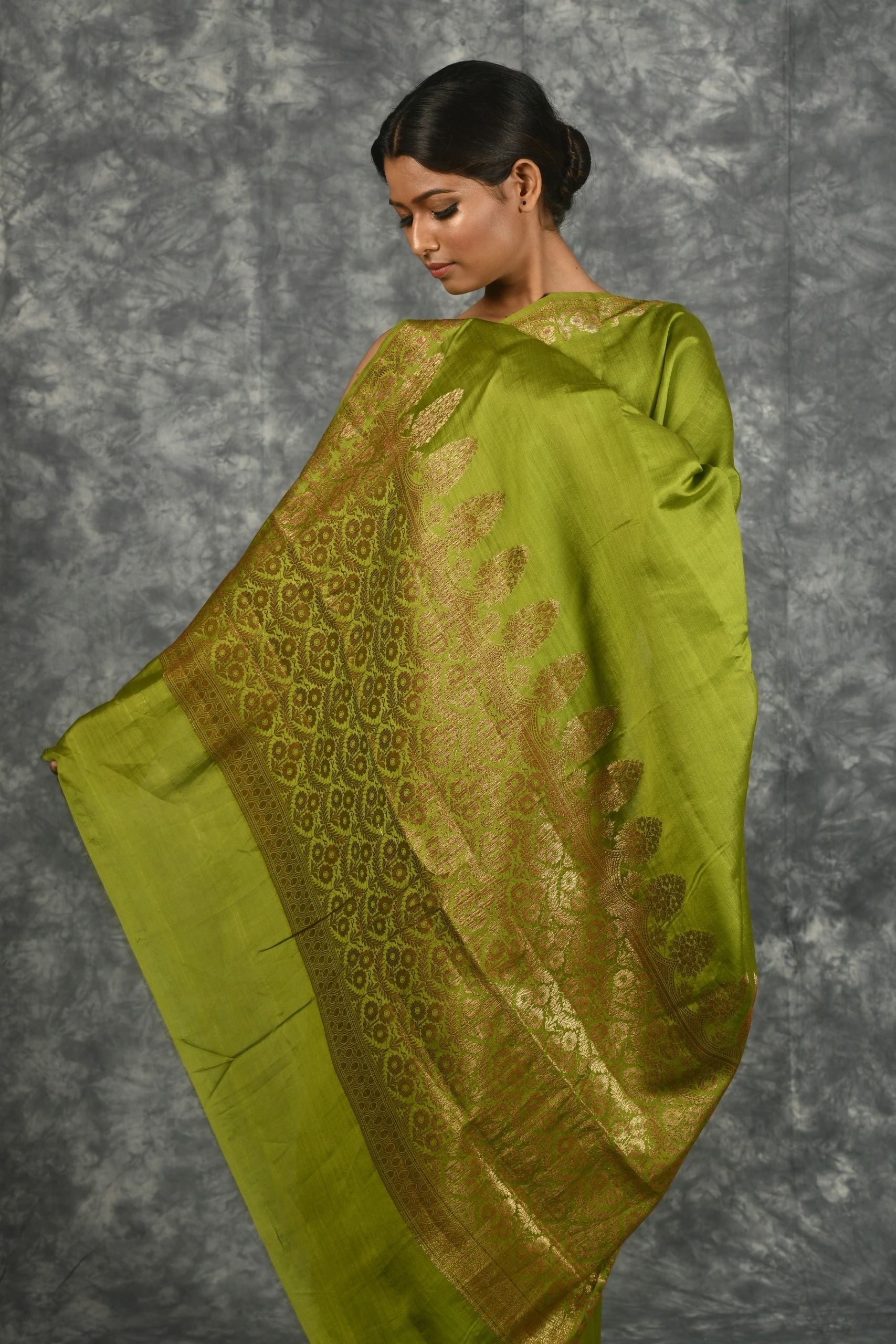 Green Tussar Silk