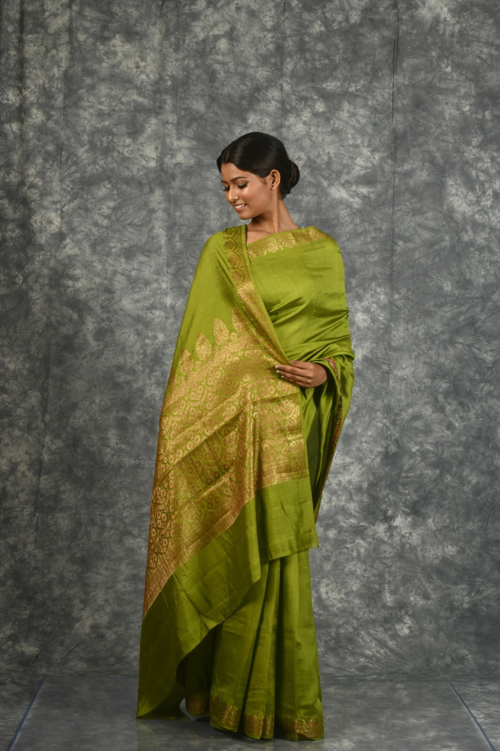 Green Tussar Silk