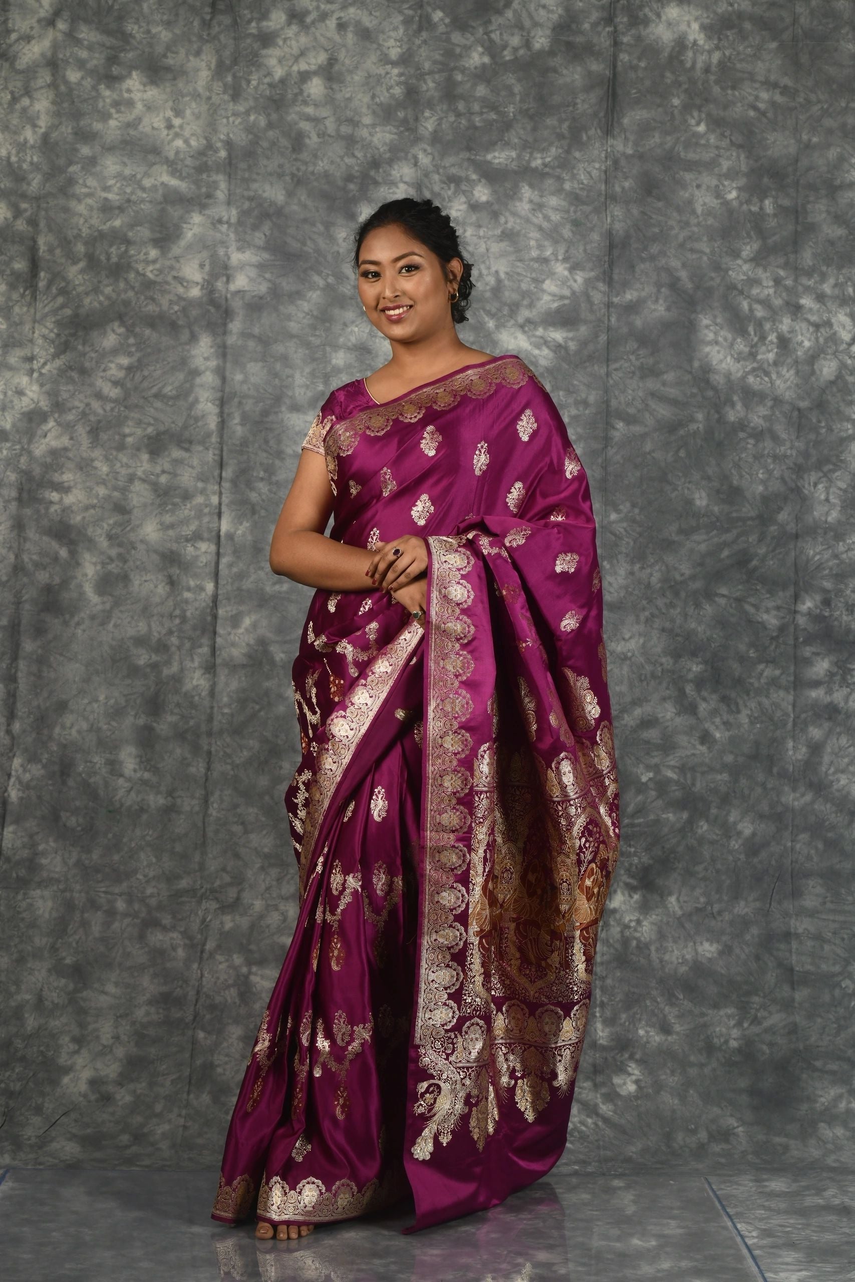 Vintage Royal Purple Handloom