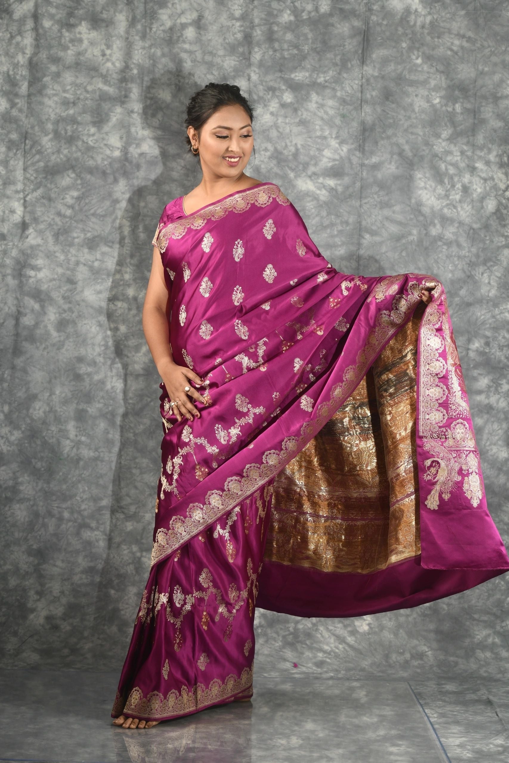 Vintage Royal Purple Handloom