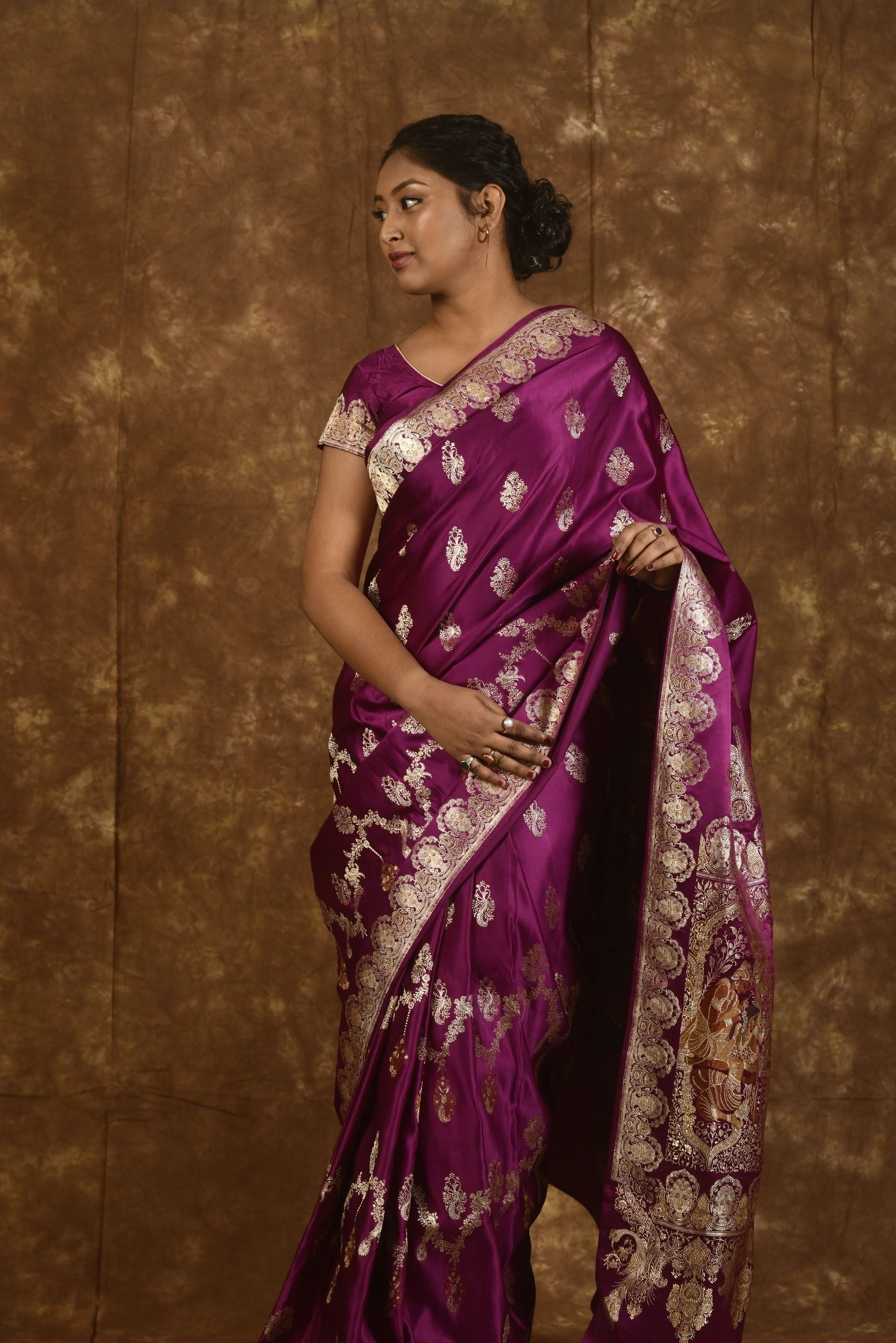 Vintage Royal Purple Handloom