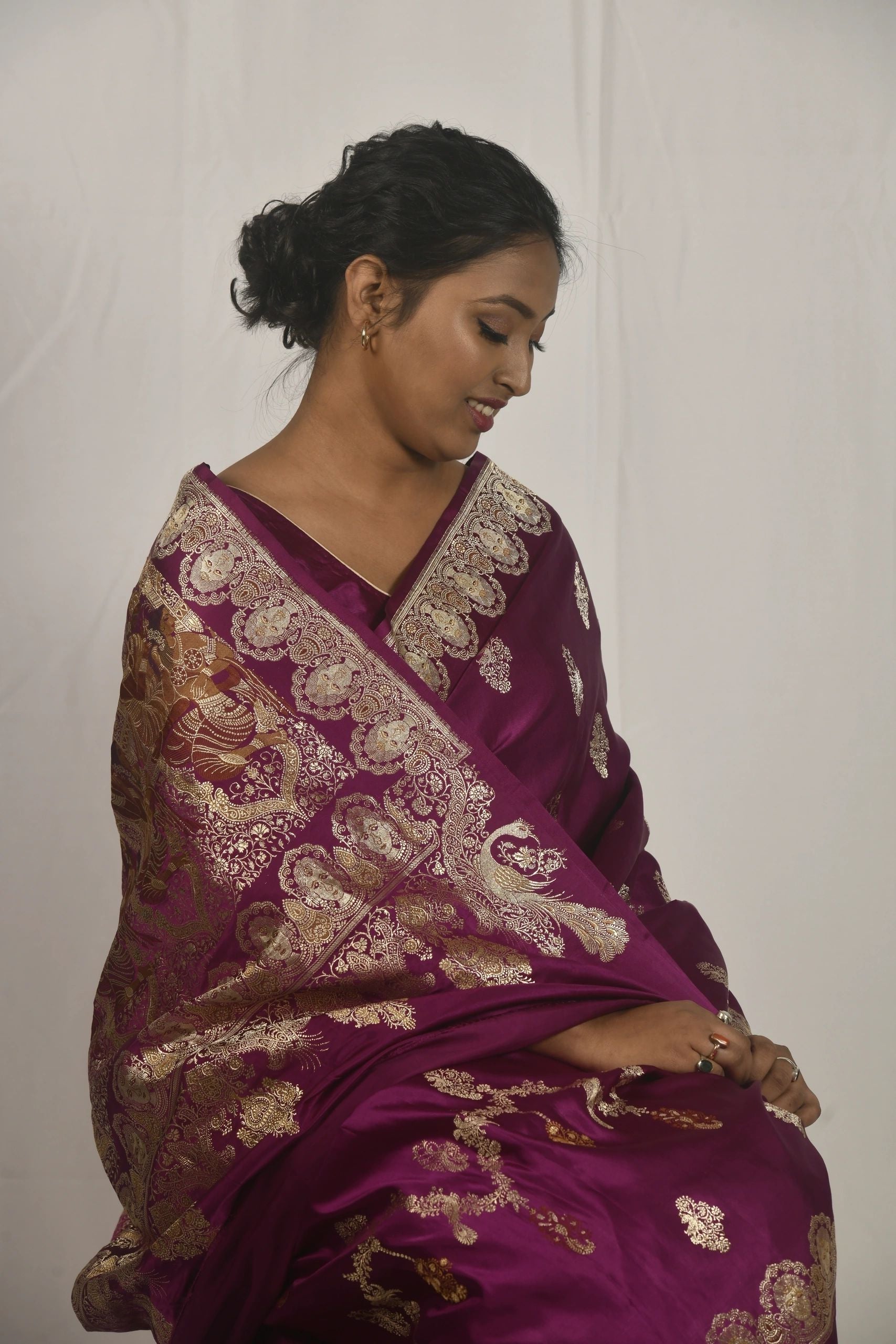 Vintage Royal Purple Handloom
