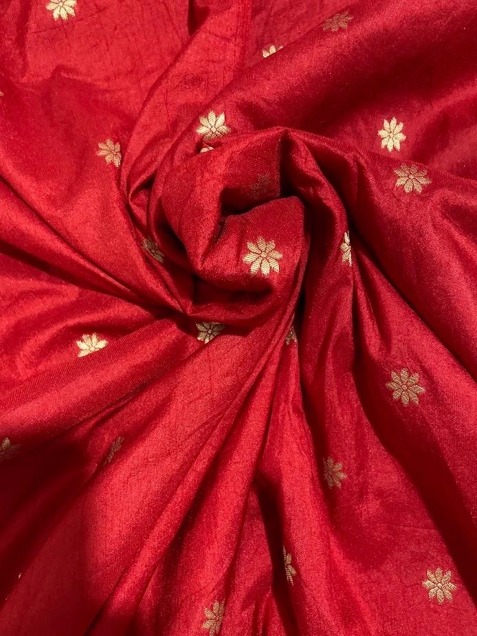 Red Tussar Georgette