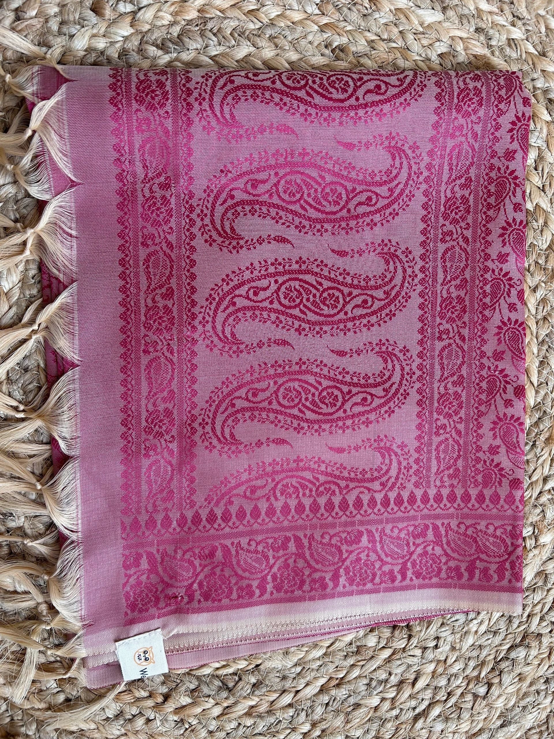 Beige body with pink Motifs stole