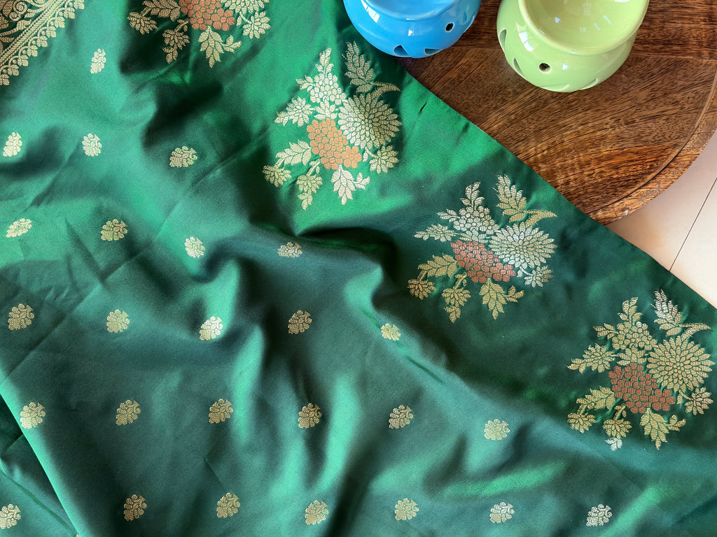 Green Handwoven Banarasi Silk Saree