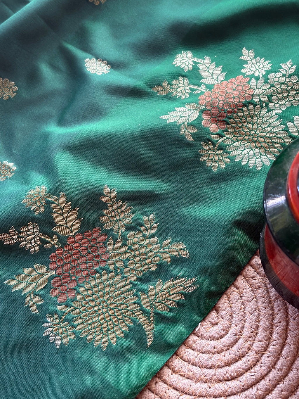 Green Handwoven Banarasi Silk Saree