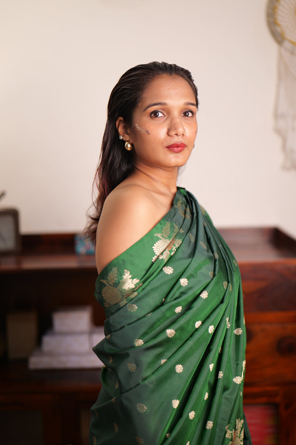 Green Handwoven Banarasi Silk Saree
